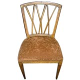 Triple X Back Fruitwood Dining Chairs