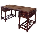 Stone Top Chinese Lacquered Desk