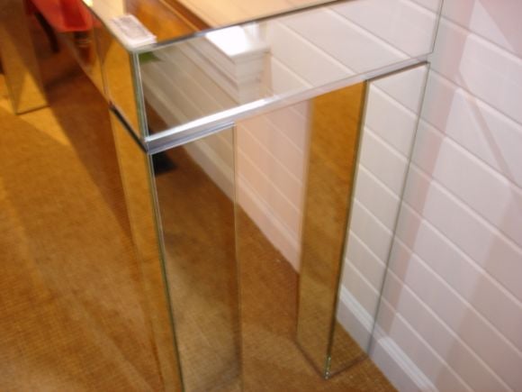Mirrored Console Table with Two Drawers 3