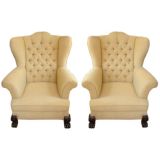 Pair of 1950's Wing Back Chairs