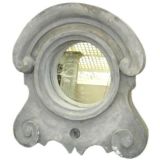 Reedition Belgian Plater Window Frame Mirror