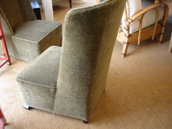 High Back Upholstered Bedroom Chair