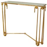 Brass Gio Ponti Inspired Console Brass Gio Ponti Inspired Console