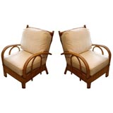 Rattan Armchair with Separate Cushions