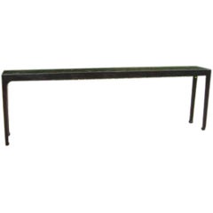 Antique Chinese Lacquered  Elmwood Console Table
