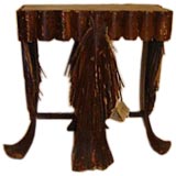 Palm Bark Side Table