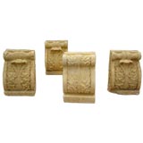 Pair of Large Limestone Bookends