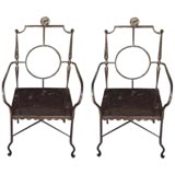 Decorative Wrought Iron Arm Chair