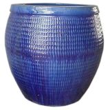 Blue Glazed Elephant Pot