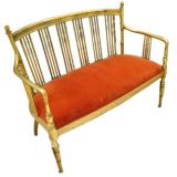 Gilded French Settee