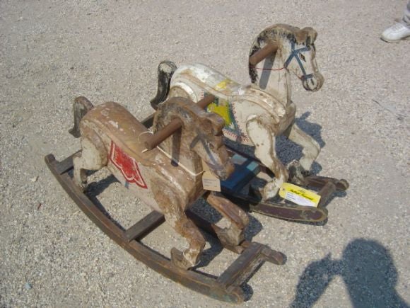Painted Rocking Horse In Good Condition In New York, NY