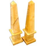 Pair of Marble Obelisk