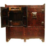 Chinese Elmwood Lacquered Buffet