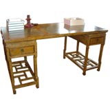 Stone Top Lacquered Chinese Desk