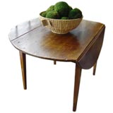 French Round Drop Leaf Table