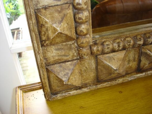 Carved Wood Mirror