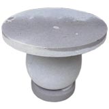 Round Grey Stone Dining Table