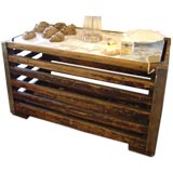 Industrial Console with Zinc Top