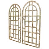 Single Mirrored Metal Arched Window Frame