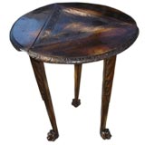 Triangular Side Table Antique Triangular Side Table