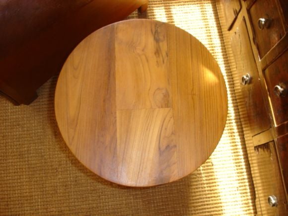 Round Block Side Table