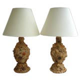 Shell Encrusted Lamps