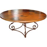 Hammered Copper Table