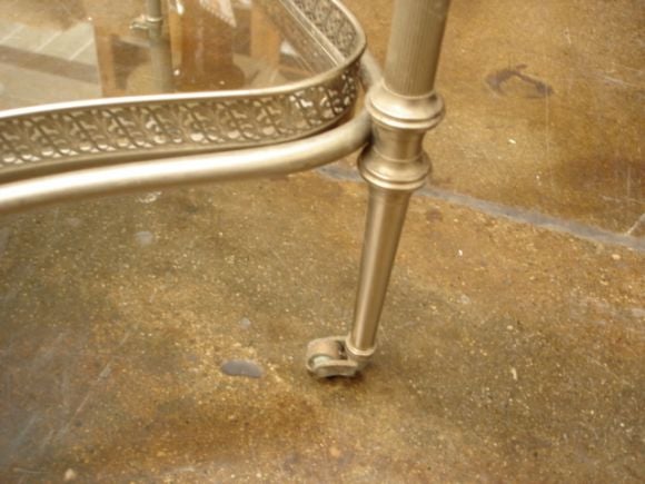 French Swan Chrome Bar Cart