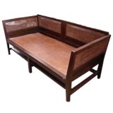 Wood Daybed with Caned Seat