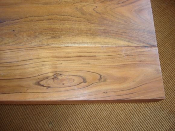 Contemporary Acacia Wood Coffee Table