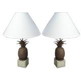 Bronze Pineapple Lamps