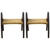 Picasso Bench with Rush Seat
