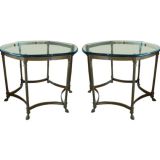 Pair of Antique French Bronze Side Tables