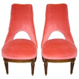 Used Pair of Moon Backed Chairs