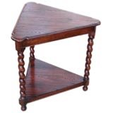 Barley Twist Wedge Table