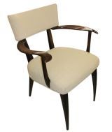 Set of 6 Paolo Buffa Mahogany Dining Chairs