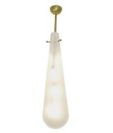 Large Seguso White Teardrop Chandelier