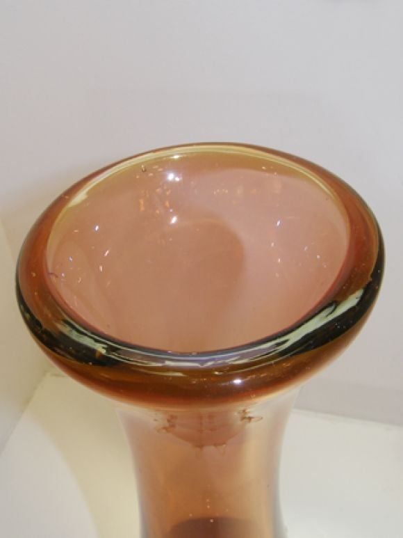 20th Century Large Seguso Glass Vase For Sale