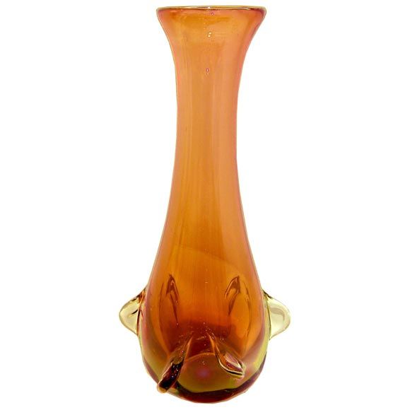 Large Seguso Glass Vase For Sale