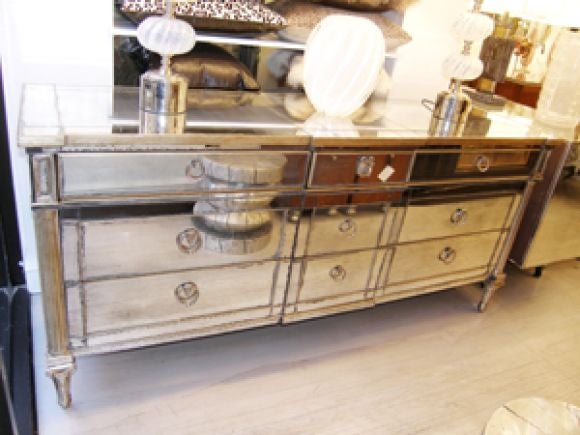 1950's Antique Mirrored Dresser