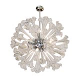Large Venini Glass Flower Chandelier