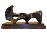 Signed and Documented 1983 Henry Moore Bronze Sculpture