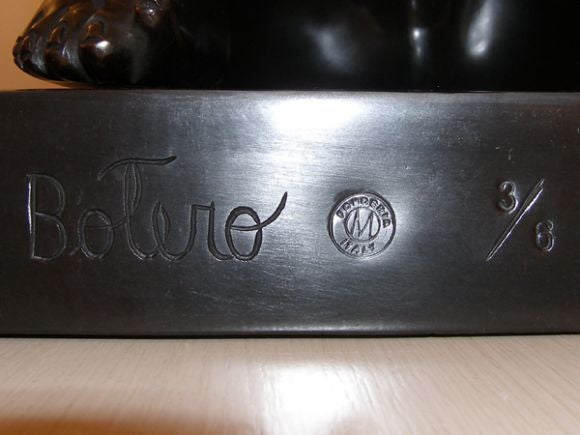 Spanish Signed Botero Bronze 