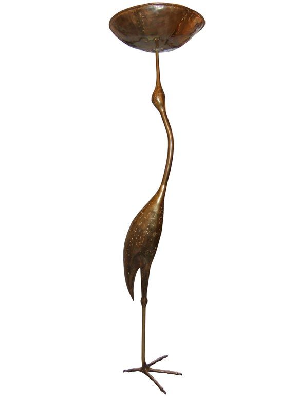 Signed - Melin 80 - Bronze Bird Floor Lamp