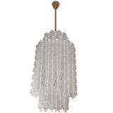 Large Documented Seguso Glass Chandelier