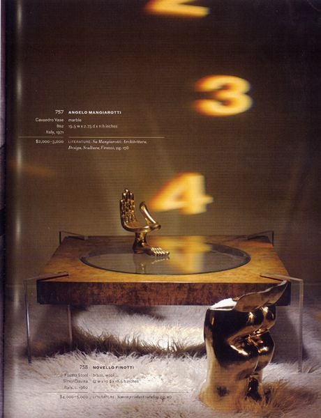 Vladimir Kagan Burl Wood, Glass and Lucite Coffee Table C. 1970