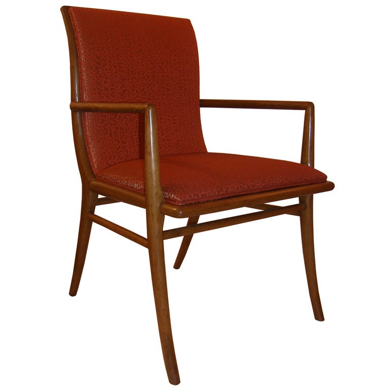 Set of 6 Robsjohn Gibbings Walnut Dining Chairs
