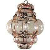 Murano pink glass pendant