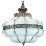 Large  milk glass pendant