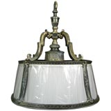 Circa 1910's Caldwell chandelier (with silk shade)